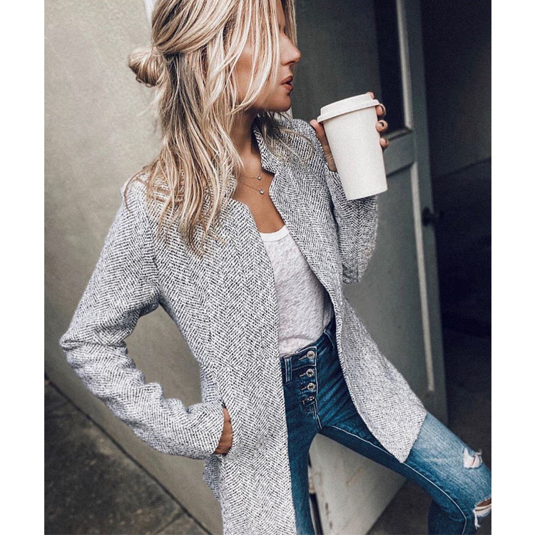 Fashion Short Blazer Overcoat for Women
