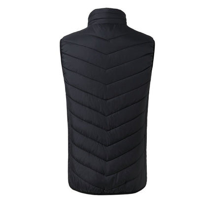 Fashion Men Women Coat Intelligent USB Electric Heating Thermal Warm Winter Heated Vest