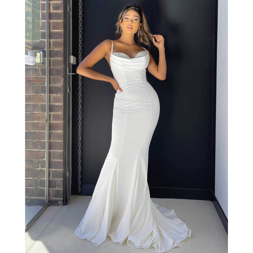 Sexy Brush Tail Evening Party Dresses-STYLEGOING