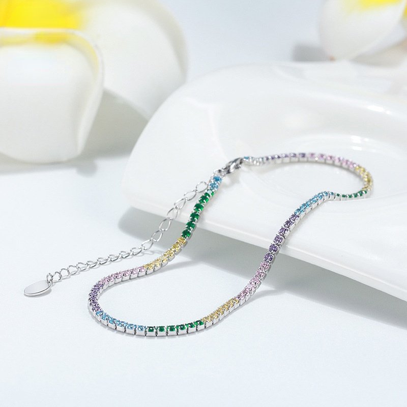 Fashion Sterling Sliver Hip Hop Style Ankle Bracelet