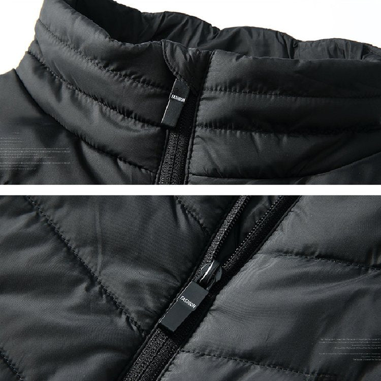 Fashion Men Women Coat Intelligent USB Electric Heating Thermal Warm Winter Heated Vest
