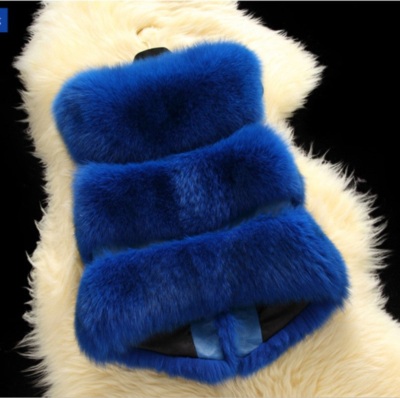 Plus Sizes Artificial Fur Short Vest for Women