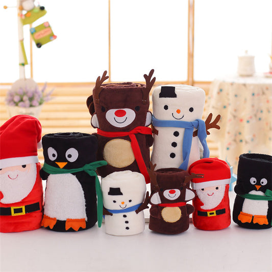 Cute Merry Christmas Double Fleece Blankets