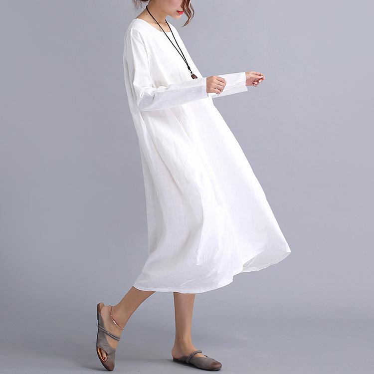 Casual Plus Sizes Long Cozy Women Dresses-STYLEGOING