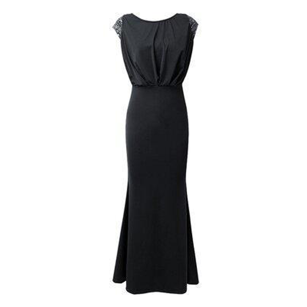 Sexy Round Neck Mermaid Maxi Dress-STYLEGOING