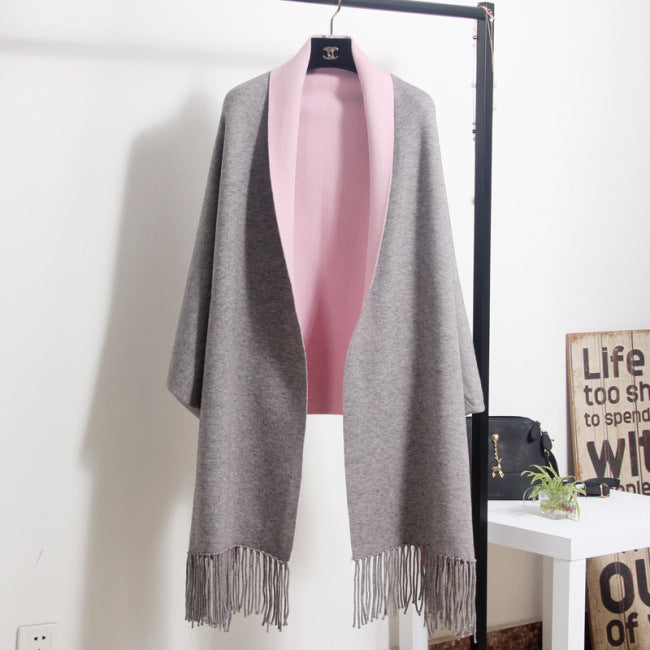 Women Tassels Bat Knitting Overcoat Cardigans
