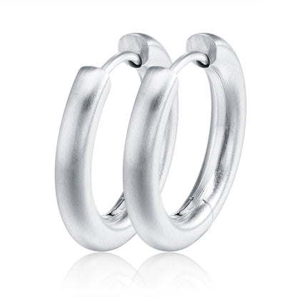 Stainless Steel Round Hook Earrings for Women
