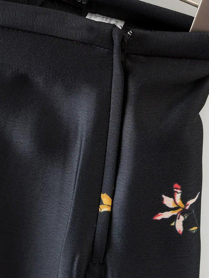 Summer Red-crowned Crane Ankle Length Pans and Blazer Suits-STYLEGOING