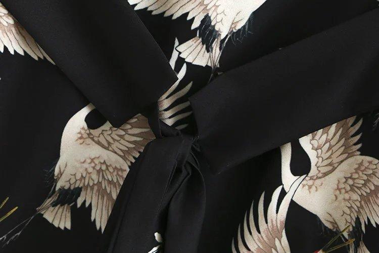 Summer Red-crowned Crane Ankle Length Pans and Blazer Suits-STYLEGOING