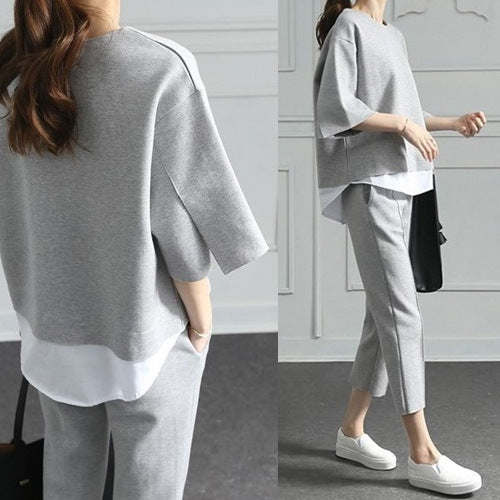 Casual Women Tops & Pants 2pcs Spring Outfits