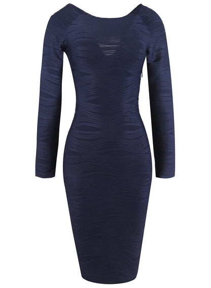 Women Long Sleeves Elastic Sexy Bodycon Dresses