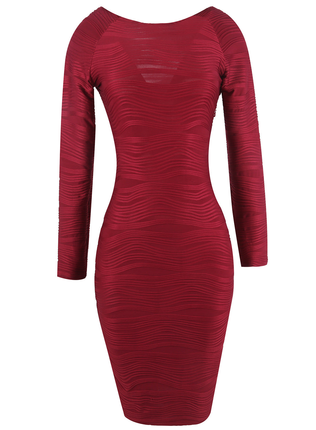Women Long Sleeves Elastic Sexy Bodycon Dresses