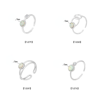 Fashion Lovely Sterling Silver Women Rings