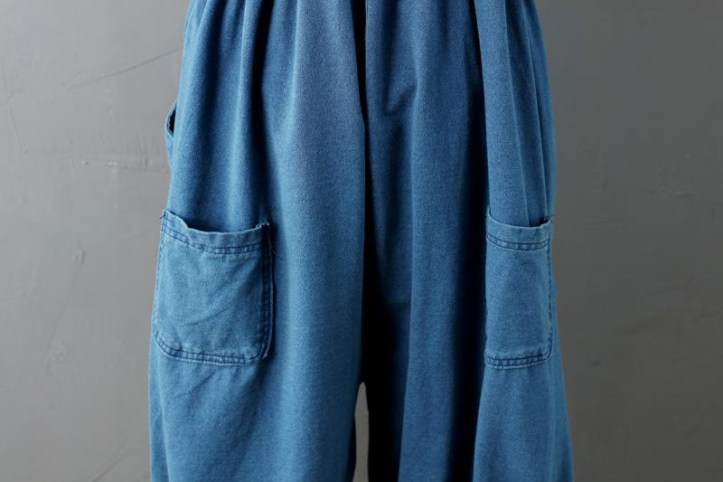 Women Plus Sizes Casual Demin Jumpsuits-STYLEGOING
