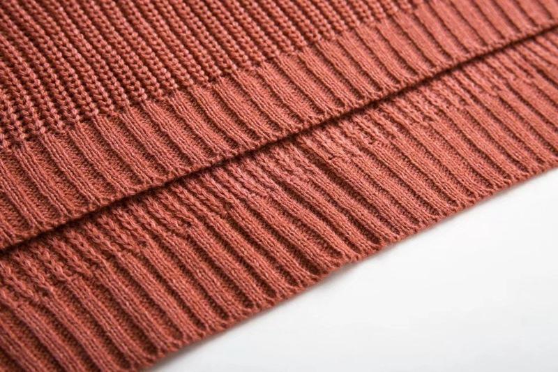 Sexy Cross Bandage Loose Knitting Sweaters-STYLEGOING