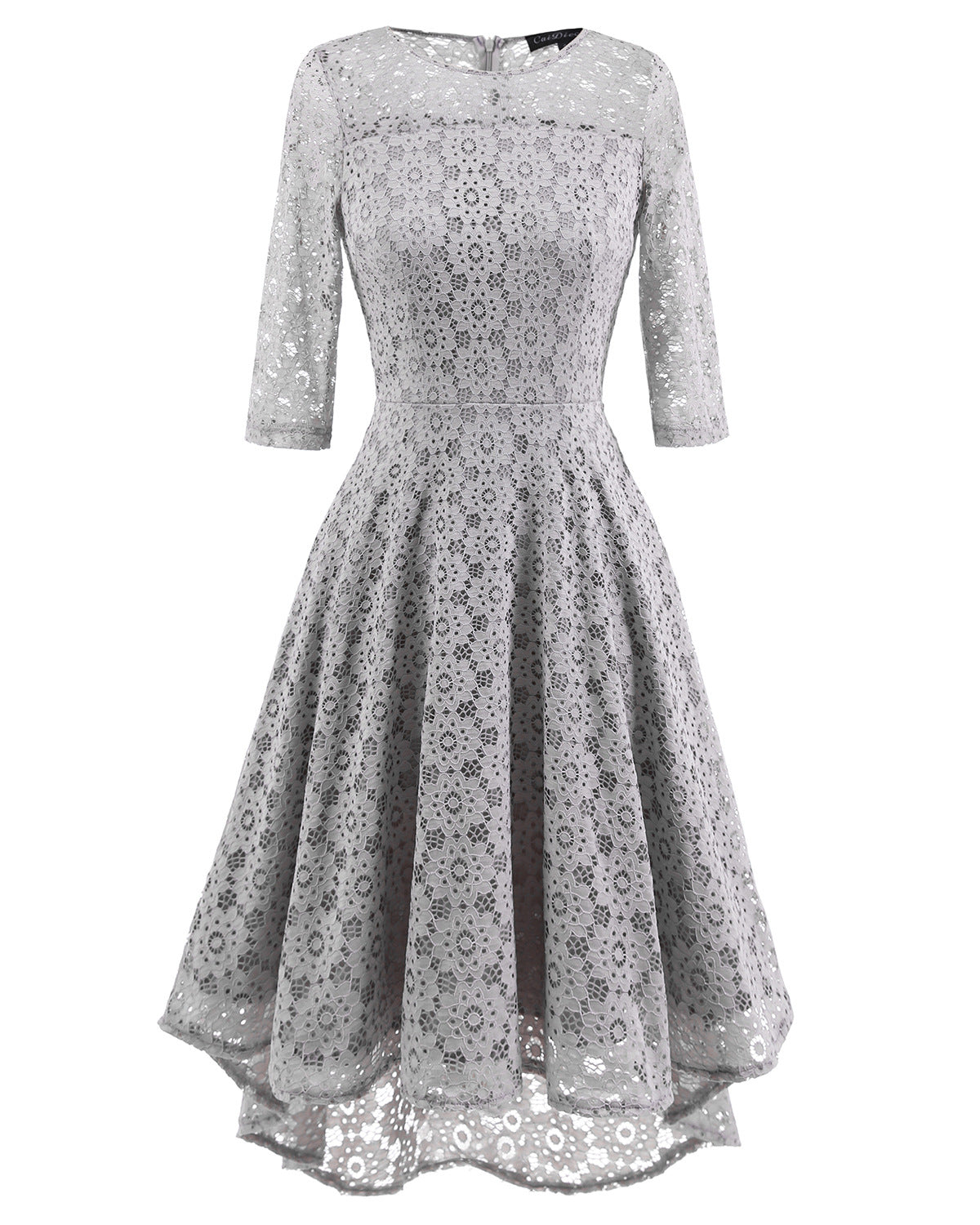 Elegant Round Neck Lace Dresses