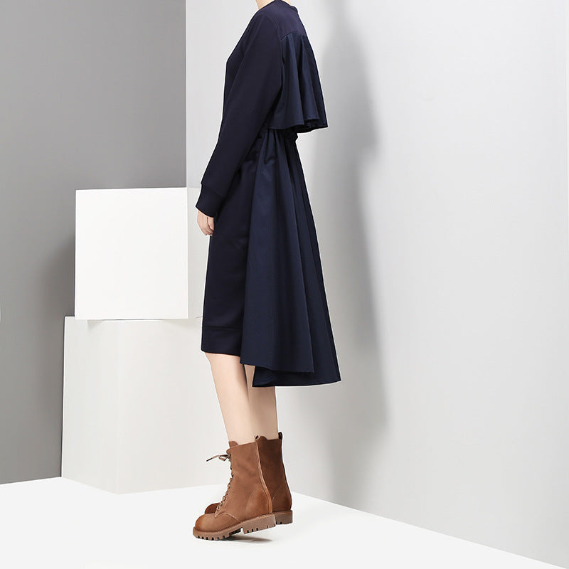 Back Designed Fall Black Dresses