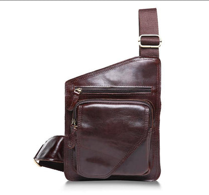 Personalized Handmade Leather Small Shoulder Bag-STYLEGOING