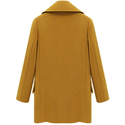 Women Plus Sizes Casual Overcoat Outerwear-STYLEGOING