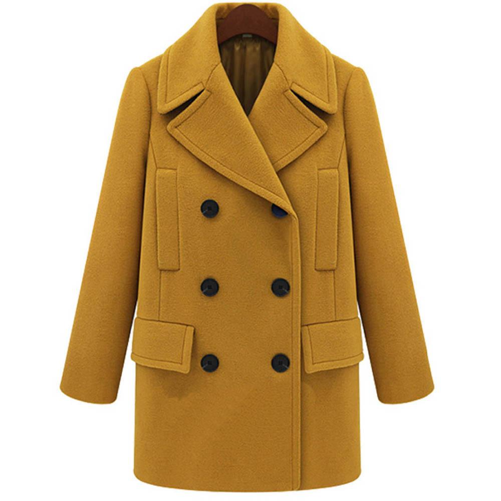 Women Plus Sizes Casual Overcoat Outerwear-STYLEGOING