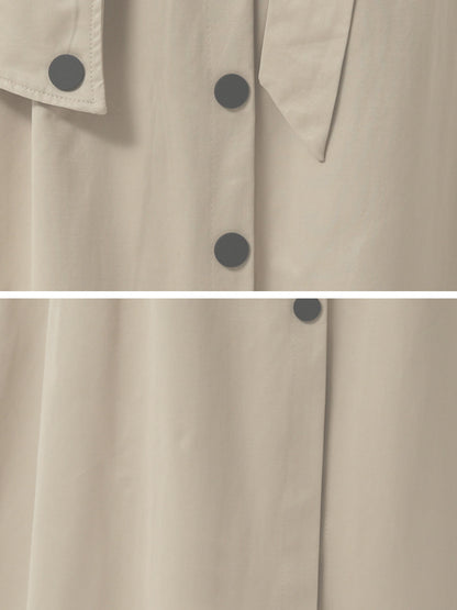 Casual Women High Waist Button Design A Line Skirts