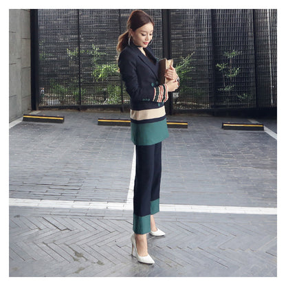 Elegant Office Lady Two Pieces Blazer&Pants Sets