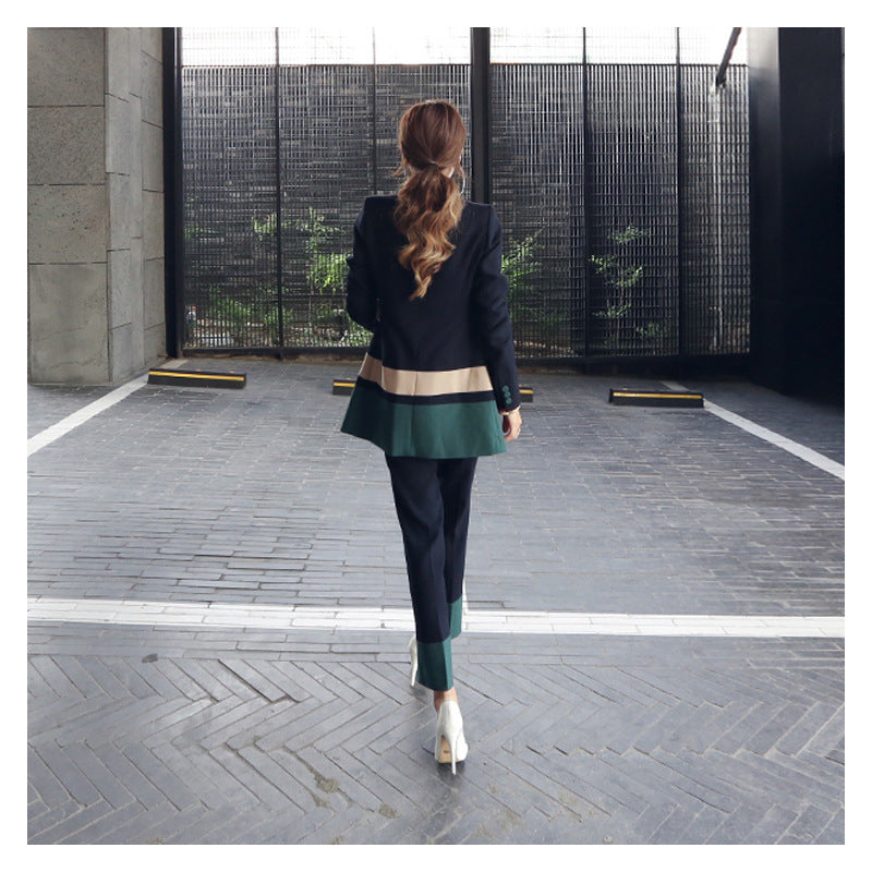 Elegant Office Lady Two Pieces Blazer&Pants Sets