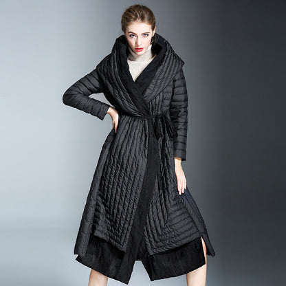 Winter Warm Long Down Overcoats for Women
