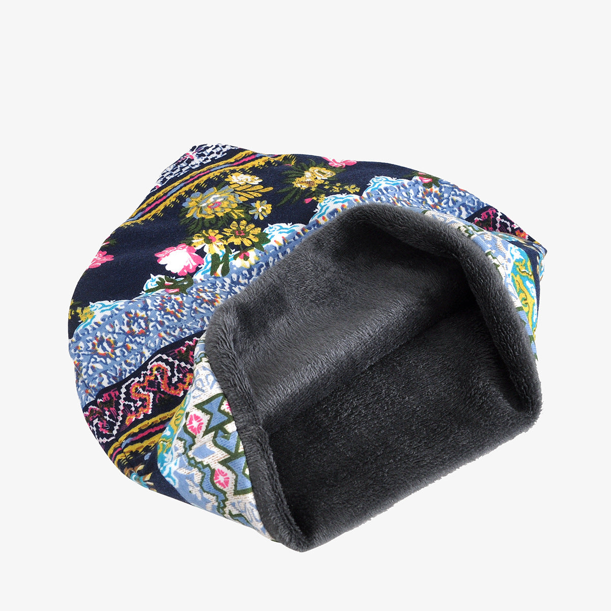 Winter Warm Bohemian Print Velvet Hats for Women