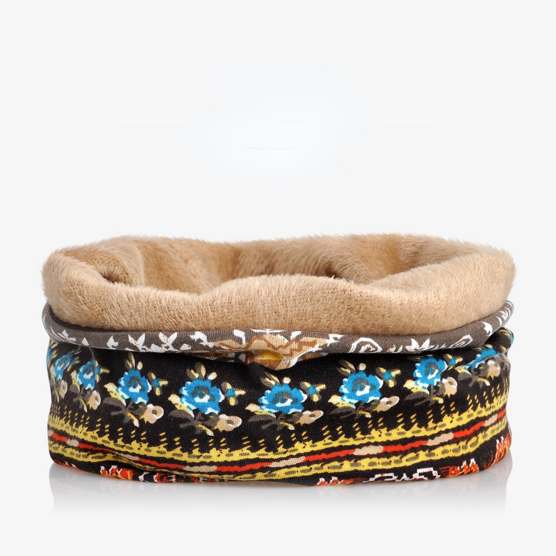 Winter Warm Bohemian Print Velvet Hats for Women