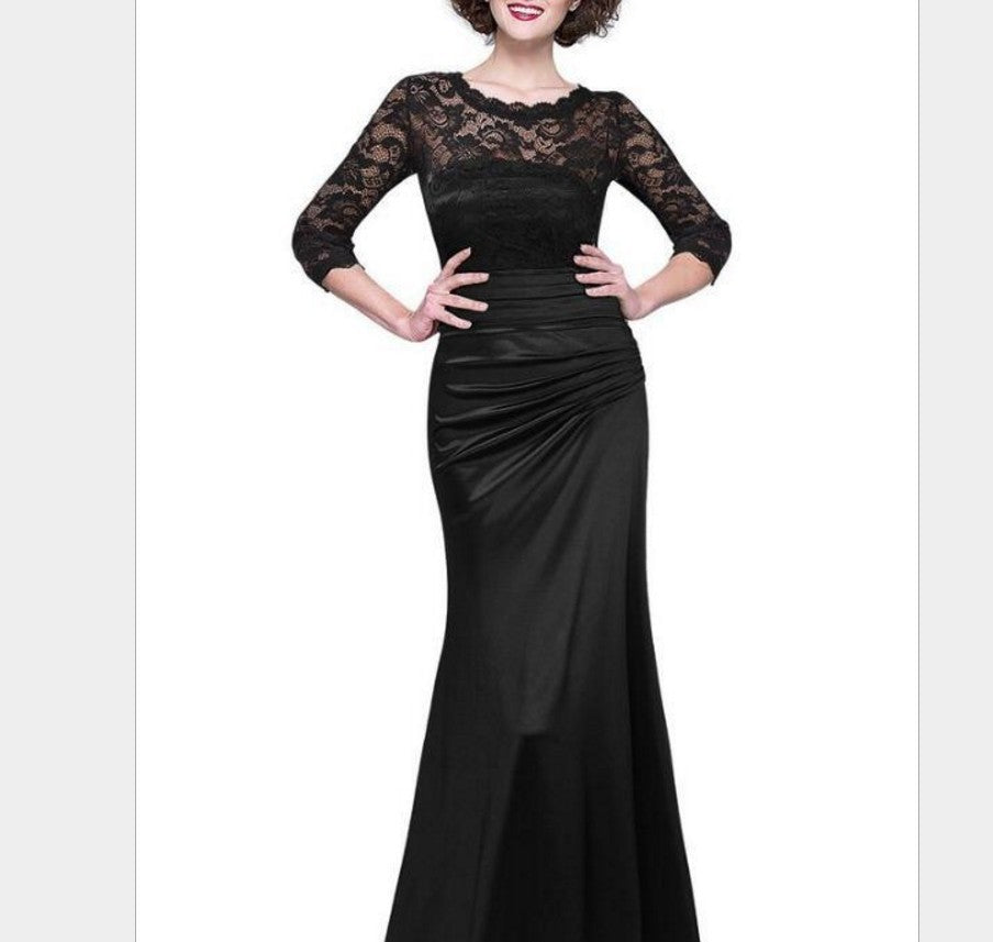 Elegant Women Lace Party Long Dresses
