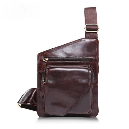 Personalized Handmade Leather Small Shoulder Bag-STYLEGOING