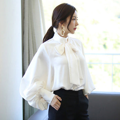 Designed Chiffon Elegant Pullover Women Blouses