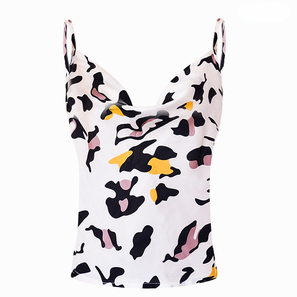 Sexy Chiffon Spagetti Straps Women Crop Tops