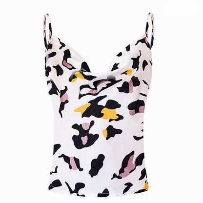 Sexy Chiffon Spagetti Straps Women Crop Tops