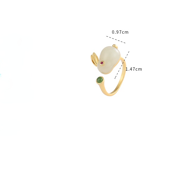 Sterling Sliver Gold-Plating Cute Rabbit Design Jewelry Sets