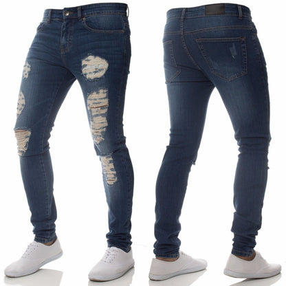 Casual Broken Holes Men's Jean Pants