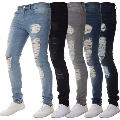 Casual Broken Holes Men's Jean Pants