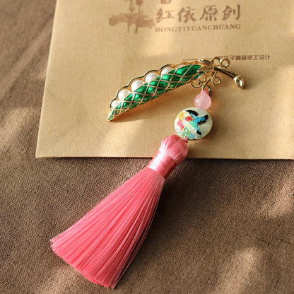 Ethnic Pea Design Brooches for Scarves/cardigans