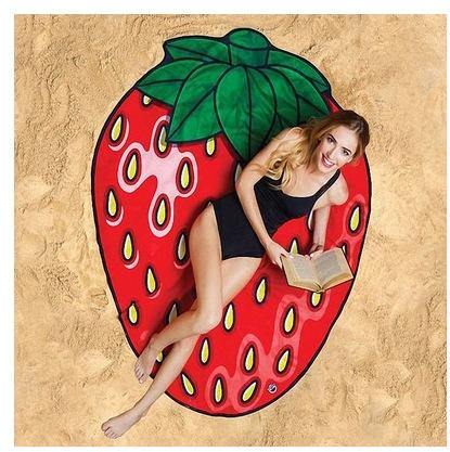 Women Summer 3D Print Beach Round Beach Towel-STYLEGOING