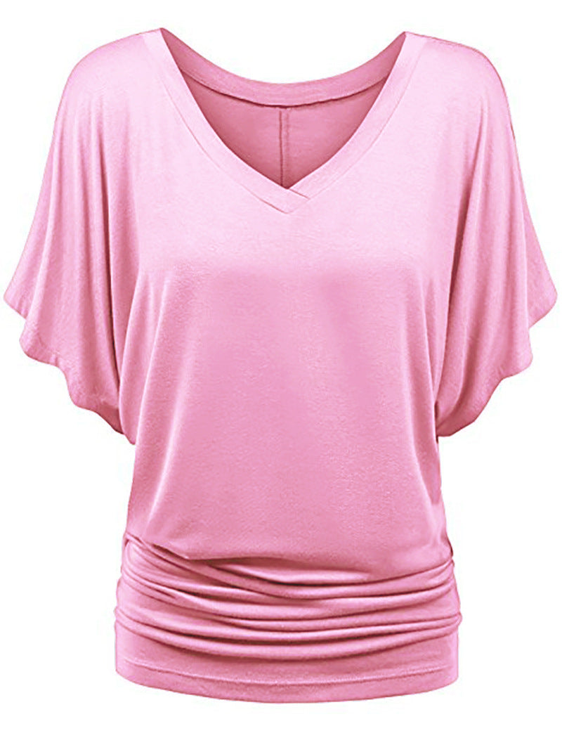 Women Bat Sleeves Plus Sizes Women T Shirts
