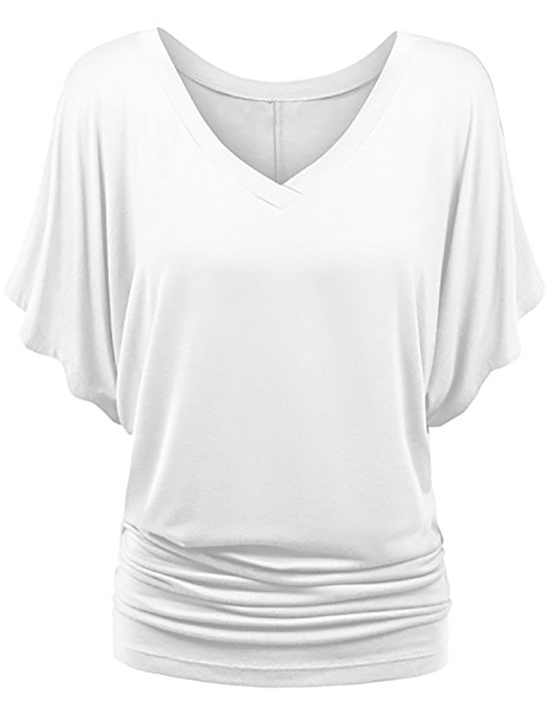 Women Bat Sleeves Plus Sizes Women T Shirts