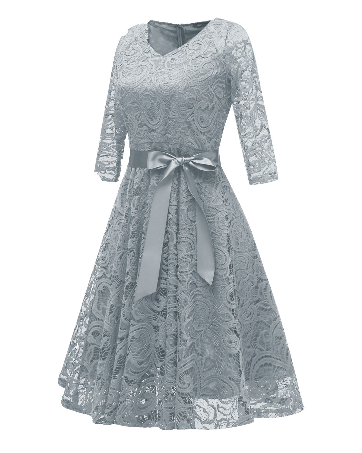 Elegant Long Sleeves Lace Dresses
