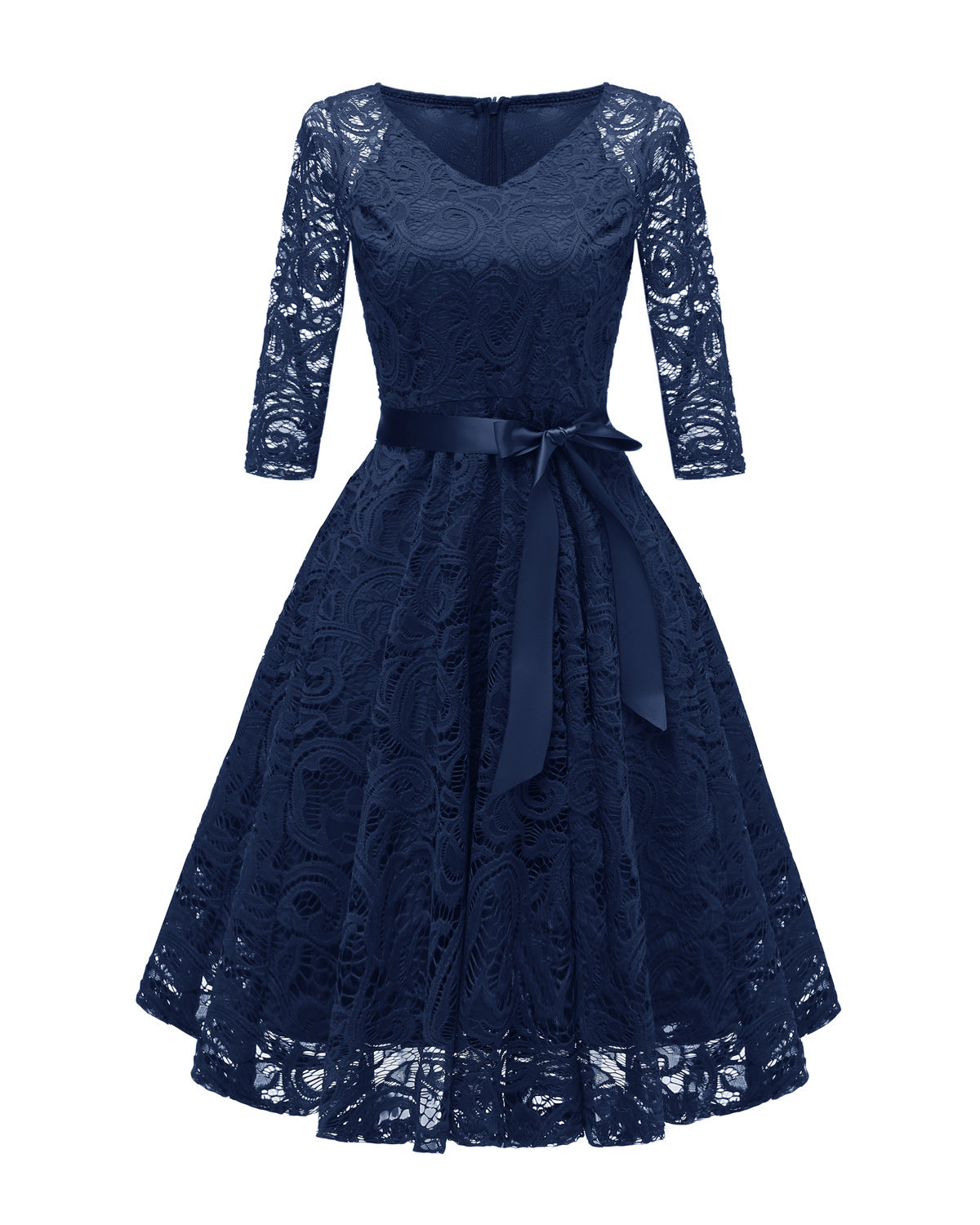 Elegant Long Sleeves Lace Dresses