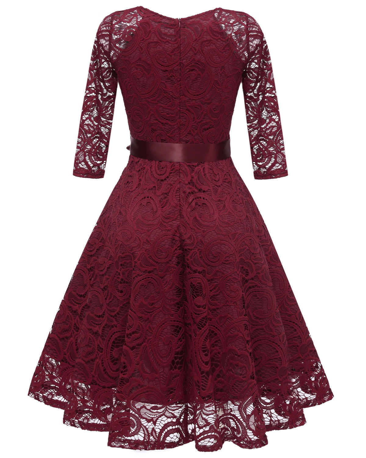 Elegant Long Sleeves Lace Dresses