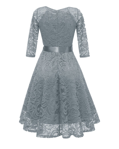 Elegant Long Sleeves Lace Dresses