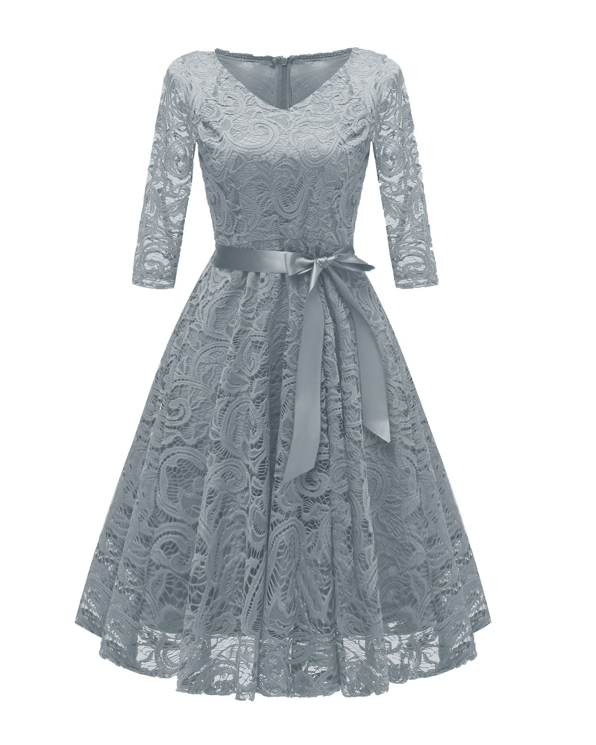 Elegant Long Sleeves Lace Dresses