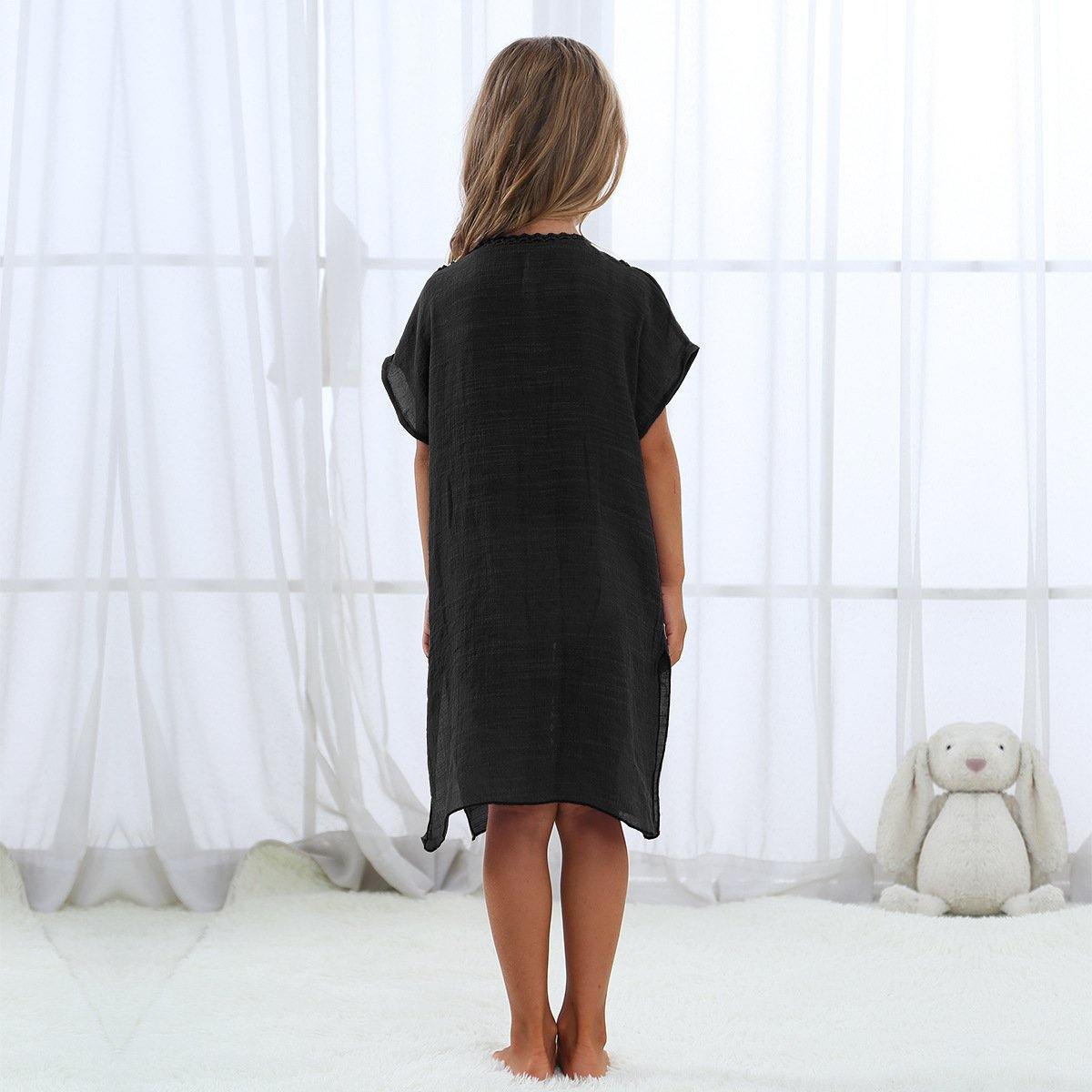 Summer Embroidery Loose Kids Cover Ups-STYLEGOING