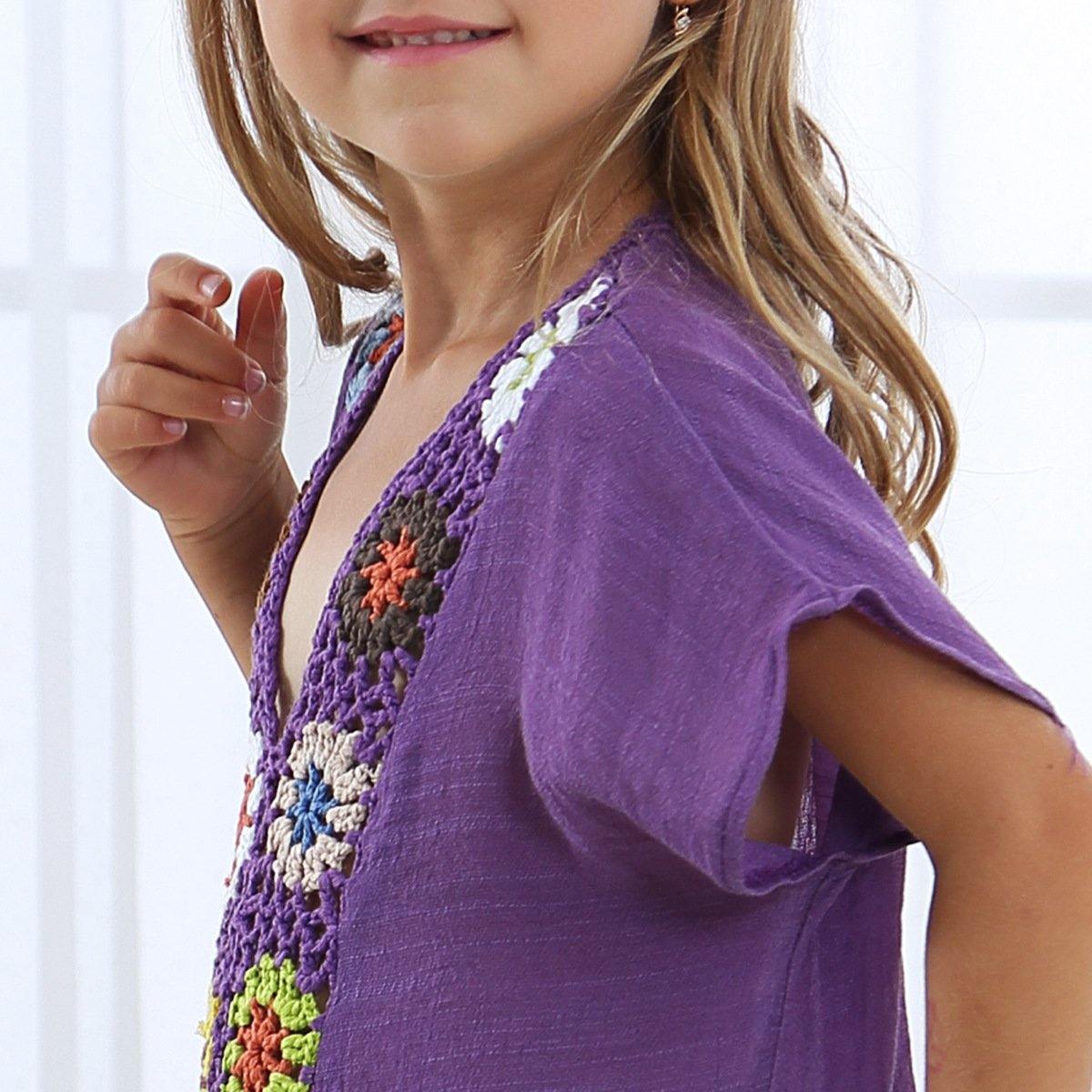 Summer Embroidery Loose Kids Cover Ups-STYLEGOING