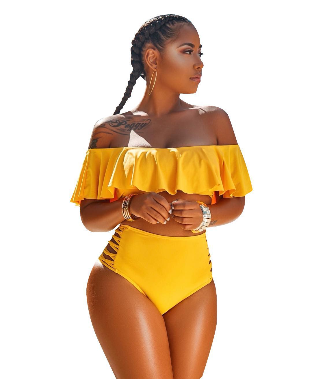 Sexy Off The Shoulder Bikini Swimwear-STYLEGOING